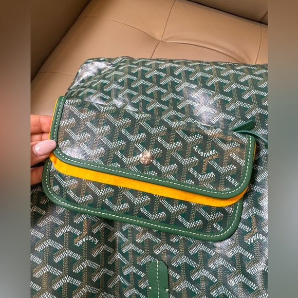 NEW✨GOYARD St Louis GM Green Goyardine Canvas - Picture 5 of 5
